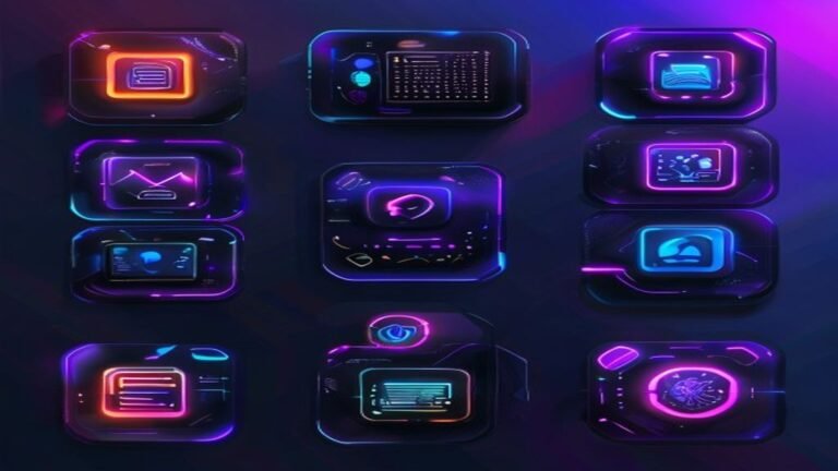 Sete ferramentas de IA gratuitas para produtividade em grid futurista